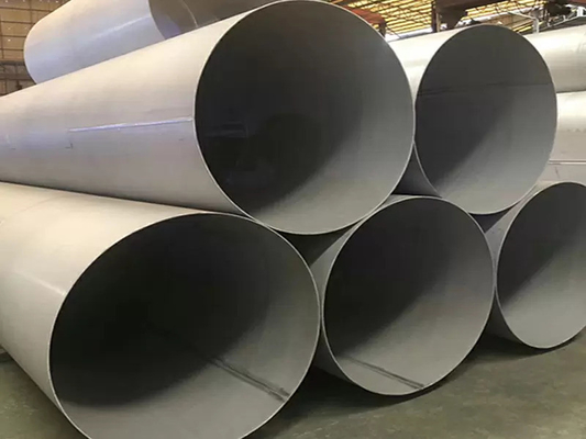 0.7mm 0.8mm Stainless Steel Welded Pipe 316L  High Tensile Strength
