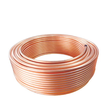 ASTM B280 Straight  Industrial Copper Pipe 1m-6m For Air conditioner